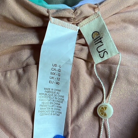 Citrus reversible tie dye swim/active shorts - Picture 7 of 14